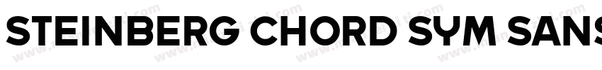 Steinberg Chord Sym Sans Serif字体转换